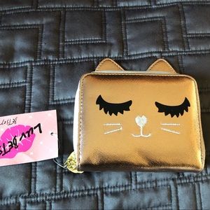 Betsey Johnson mini cat wallet